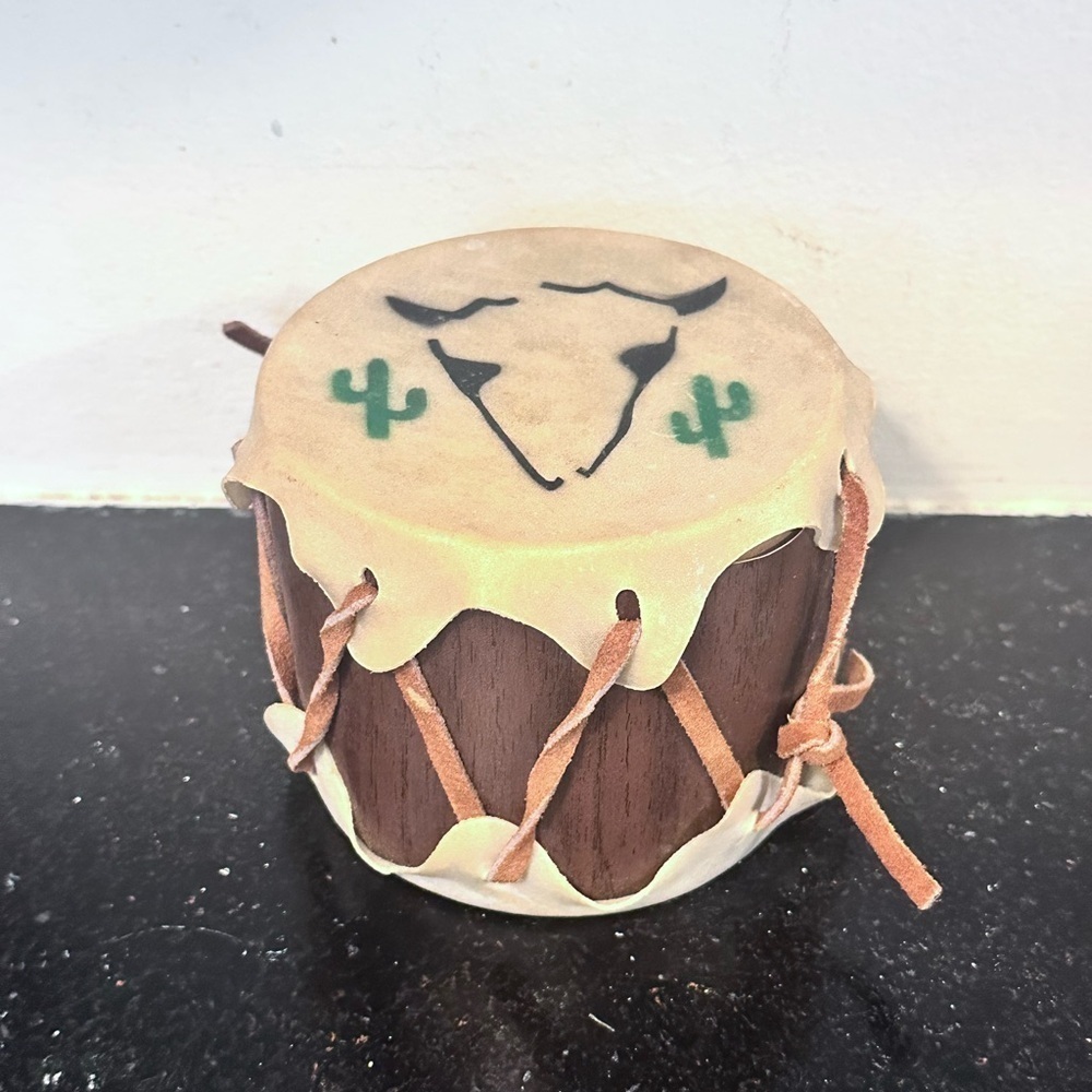 Vintage Native American Rawhide Toy Hand Drum